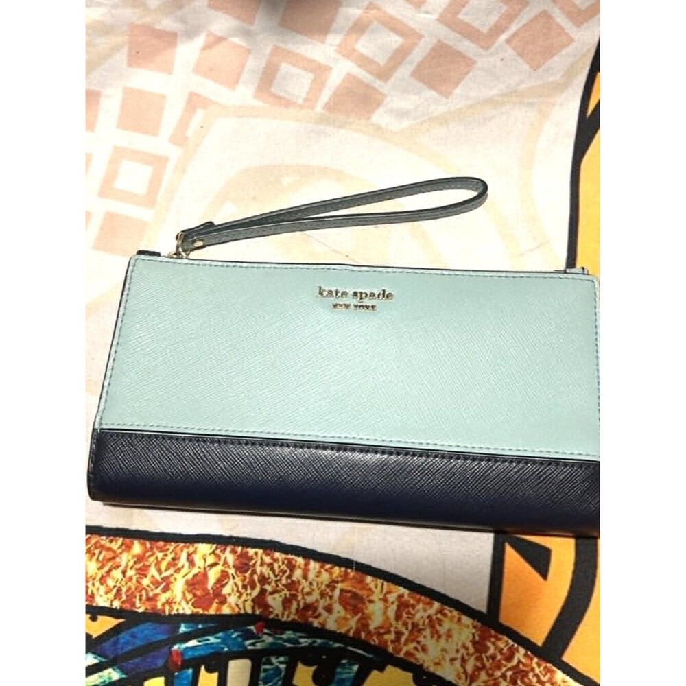 Kate Spade Spencer Continental Leather Wallet  Saffiano Leather  Great Condition